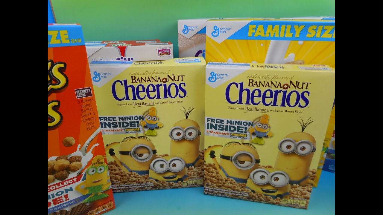 2015 MINIONS IN THE CITY CEREAL SURPRISE BOX OPENING...What Minions did we get???