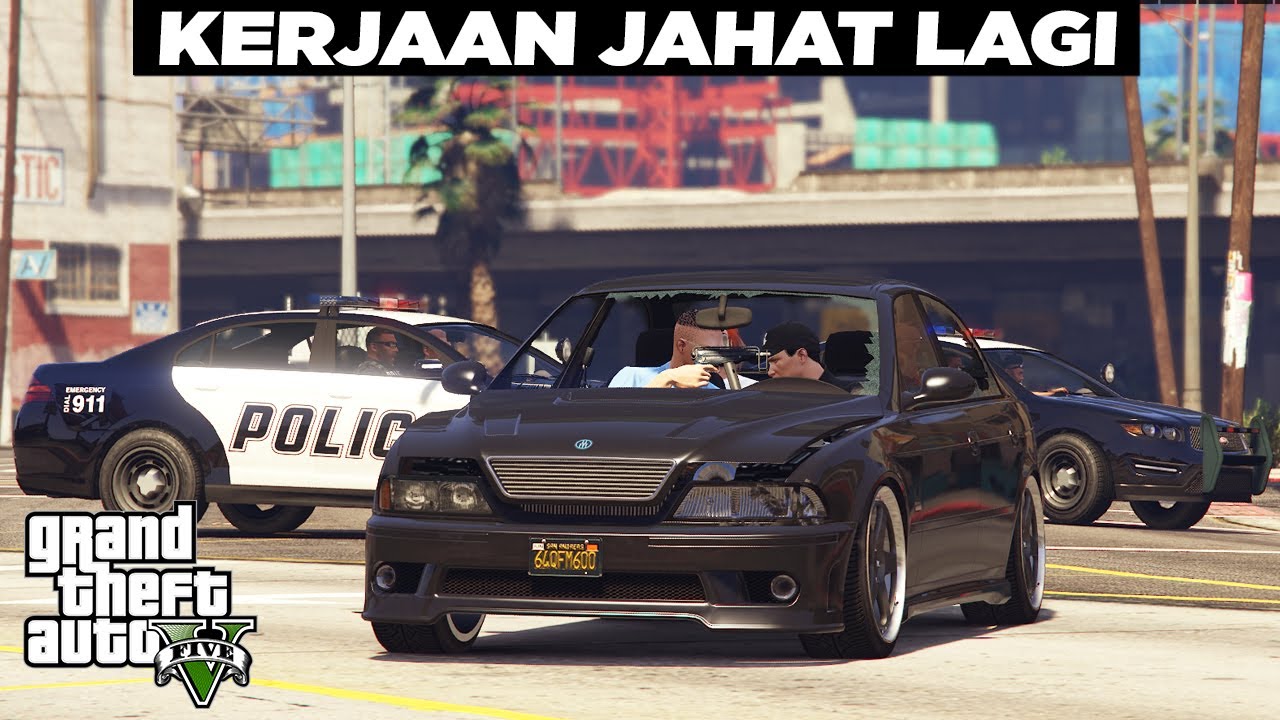 Sabotase Taxi Online & Pencurian Hardisk Full Jpn 3gp 😂😂 GTA 5 Online Indonesia