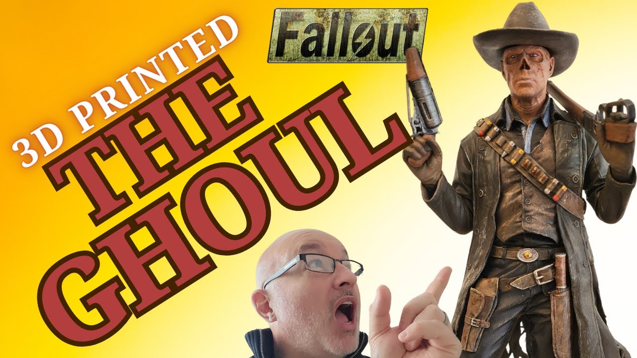 3D Printed The Ghoul From Fallout