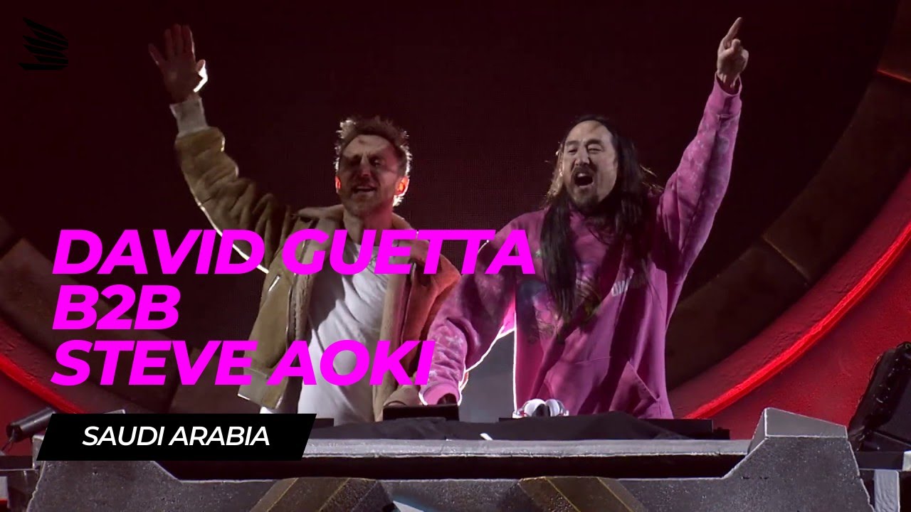 David Guetta B2B Steve Aoki - Live from SAUDI ARABIA's Music Festival MDLBEAST