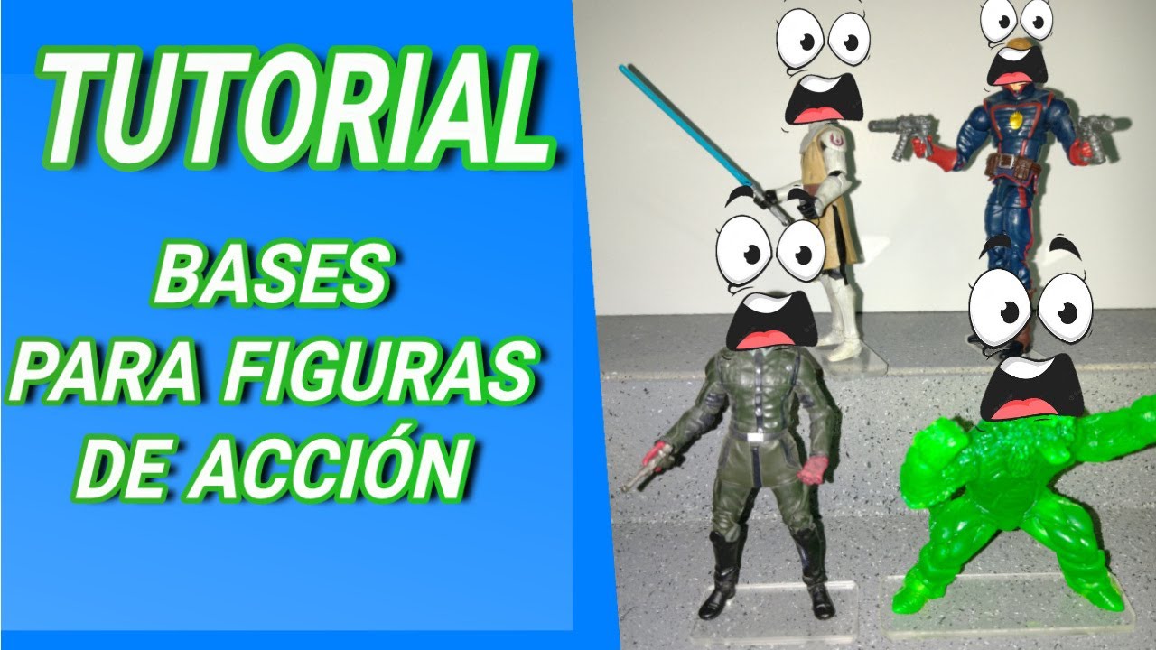 TUTORIAL / Cómo elaborar bases para tus figuras de acción / fácil y rápido