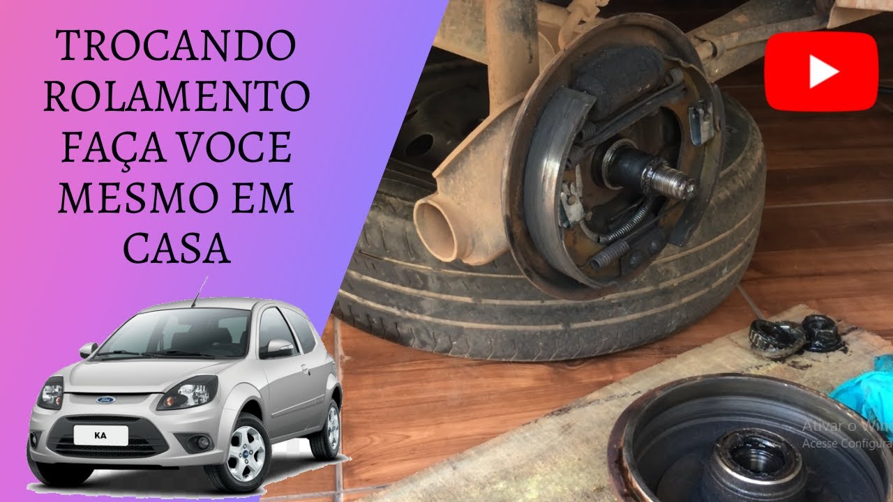 COMO TROCAR ROLAMENTO TRASEIRO FORD KA 2009 AO 2013 ZETEC ROCAN, FAÇA VOCE MESMO, EM CASA.