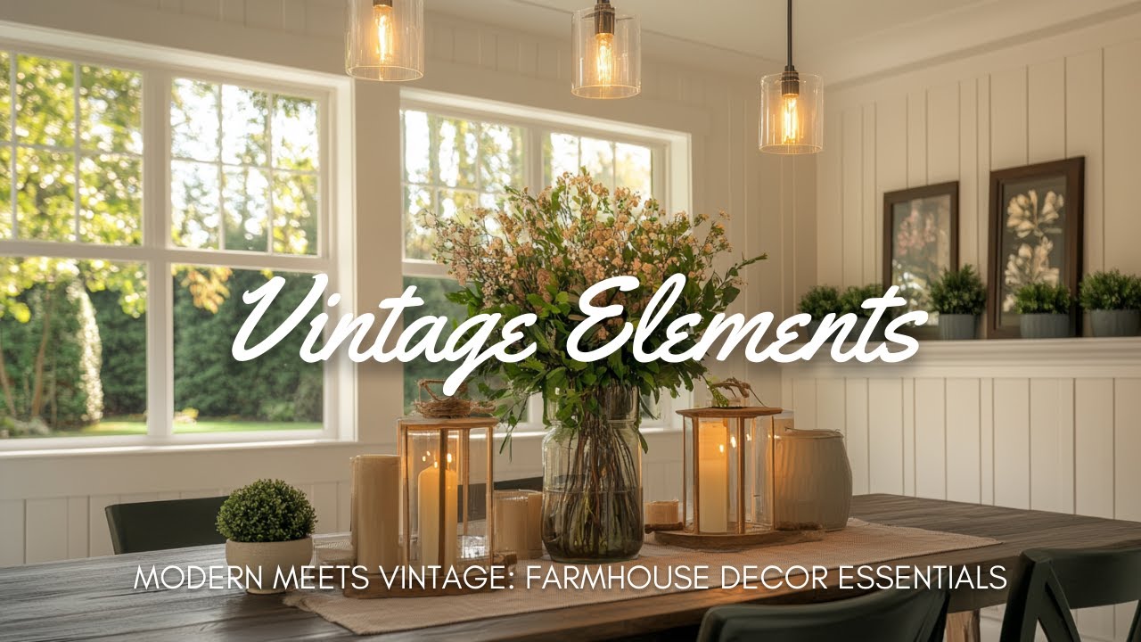 🏡 Modern Meets Vintage: Farmhouse Decor Essentials!