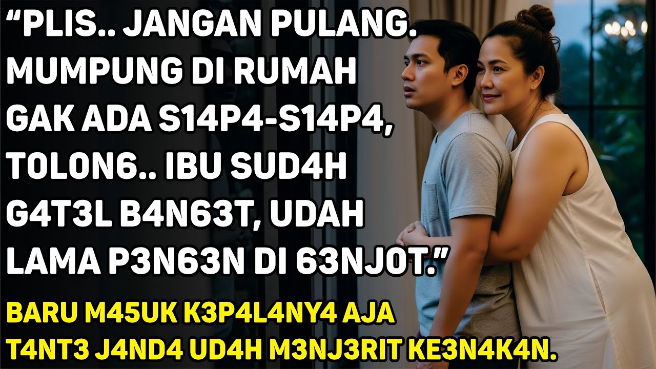 TANTE JANDA MELARANG PULANG TETANGGA NYA KARENA DIA TIDAK MAU SENDIRIAN, NAMUN MALAM ITU JUSTRU.....
