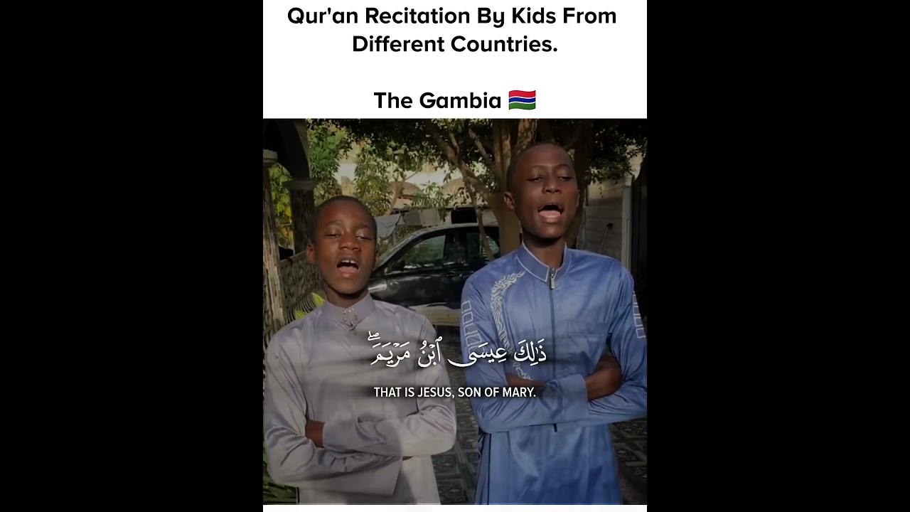 Beautiful Quran Recitation by Kids 🌟 | Surah Maryam (30-35) 📖 | The Gambia 🇬🇲 | Muhammed & Ebrima🎙️