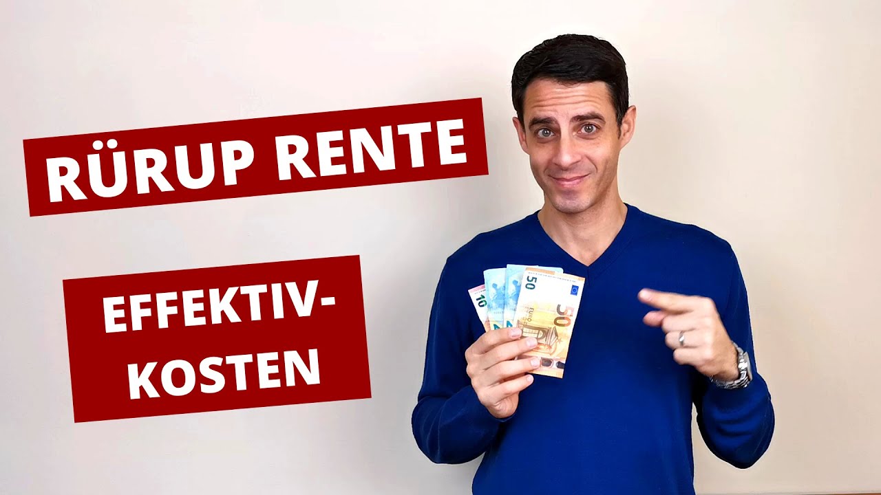 R&uuml;rup Rente Effektivkosten