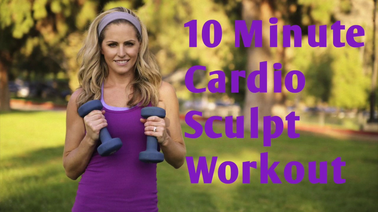 10 Minute Cardio Sculpt Workout: Quick home workout for cardio and sculpting