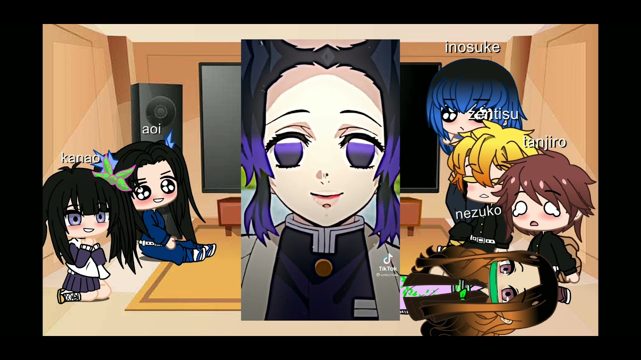 kamado squad + aoi reaccionan a las hermanas mariposa[spoilers][ships]