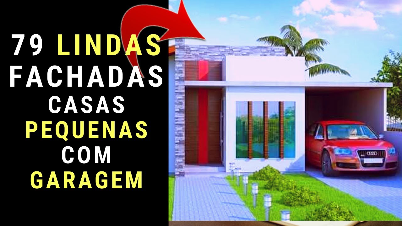 🔊Estilo em Tamanho Reduzido! Explore Fachadas de Casas Pequenas com Garagem na Frente.