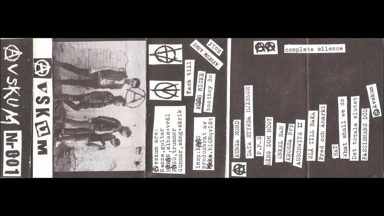 Avskum  ‎–  Demo 1982  (FULL CASSETTE 1982)