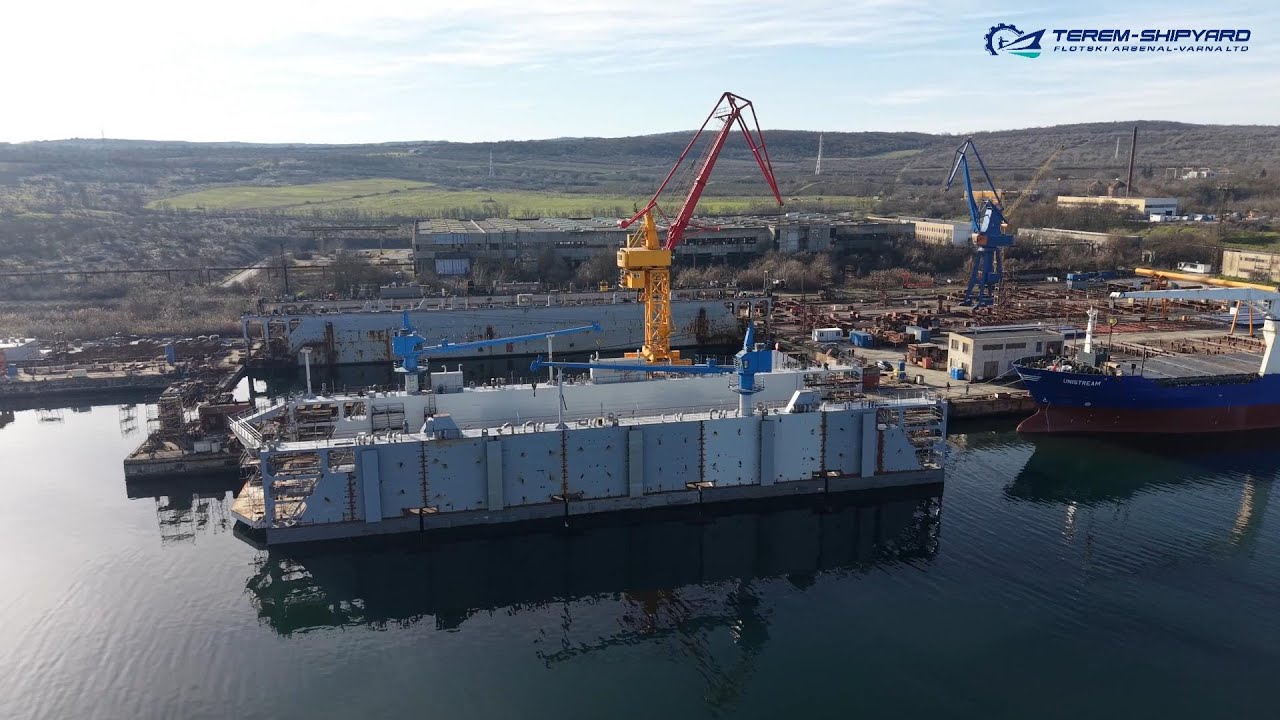 Hybrid Floating Dock - almost ready for delivery - TEREM-SHIPYARD Bulgaria