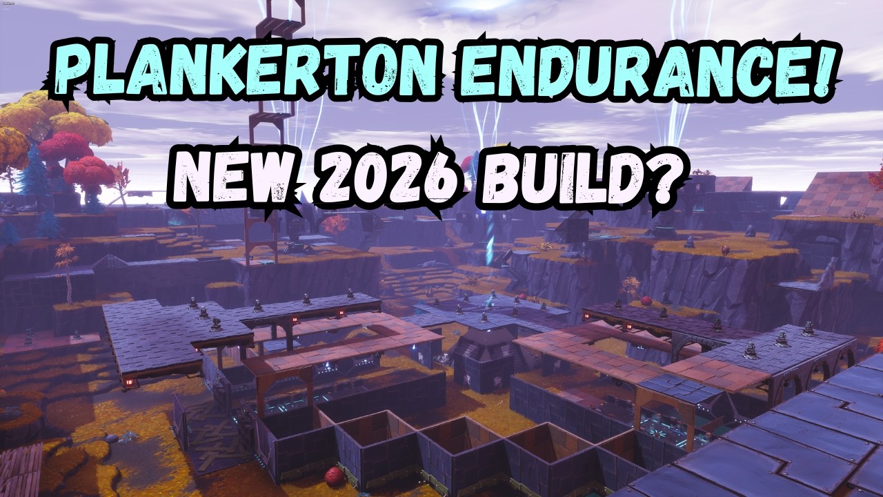 Постройка Plankerton Endurance Build AFK 2026 - Вид на базу (постройка еще в процессе) - Fortnite...