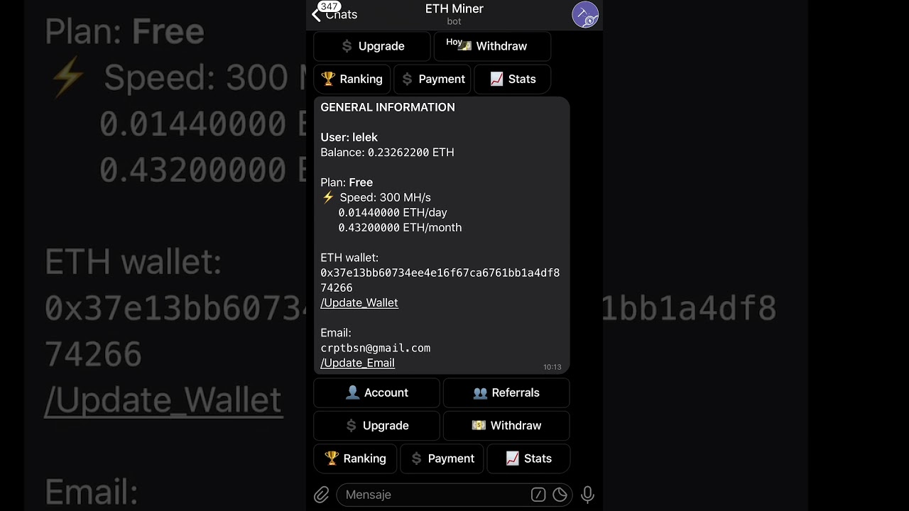 How to Mine ETH (Ethereum) on mobile phone | 2021 Telegram