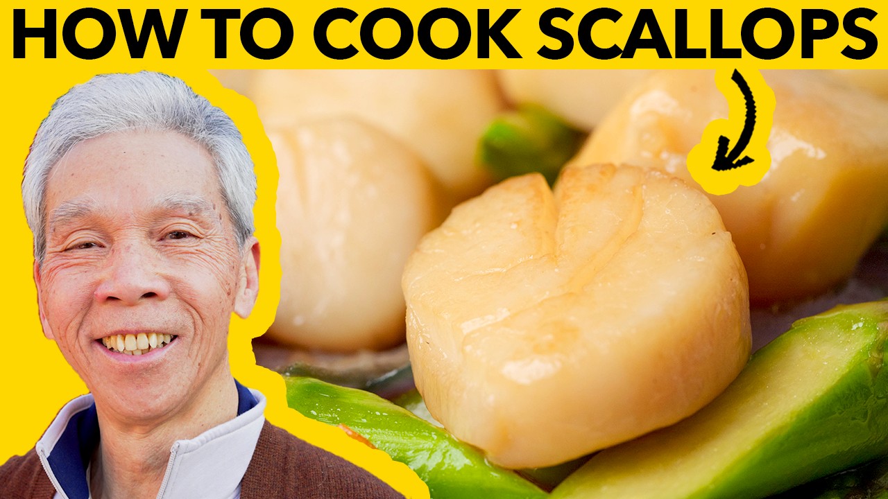 😋 How to cook scallops, Cantonese style (蘆筍炒帶子)