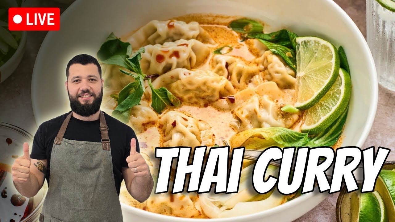 🔴 Thailanda In Bucatarie - Wonton Curry | Live Cooking