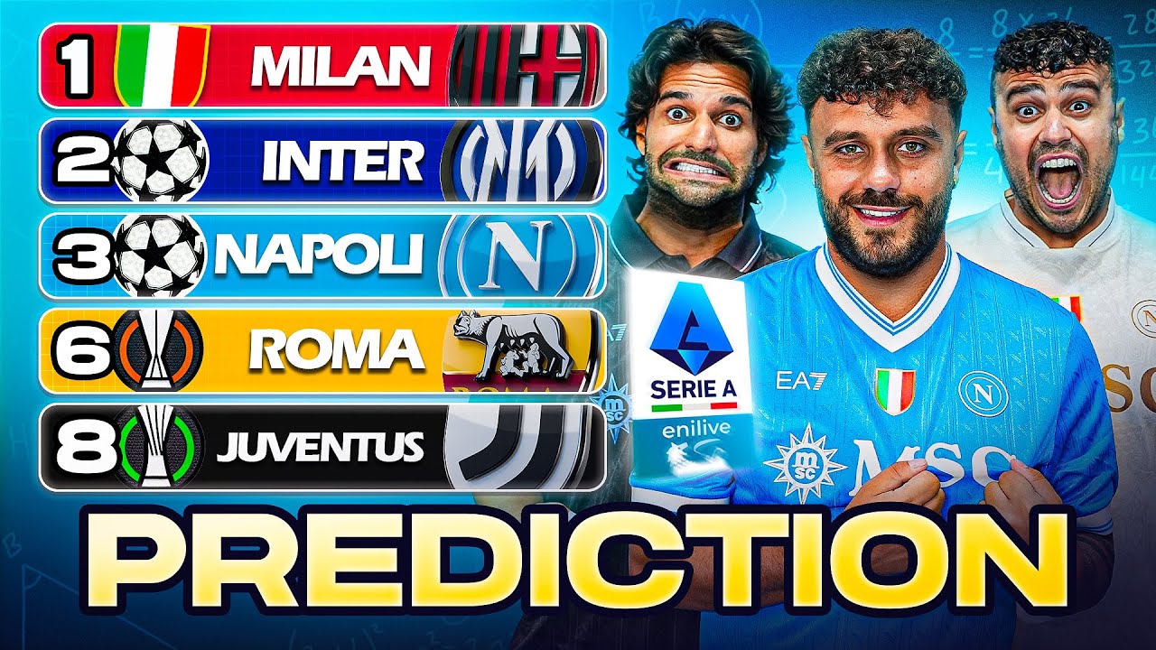 ⚽️ PREDICTION CLASSIFICA SERIE A 2025/26!!! 🇮🇹