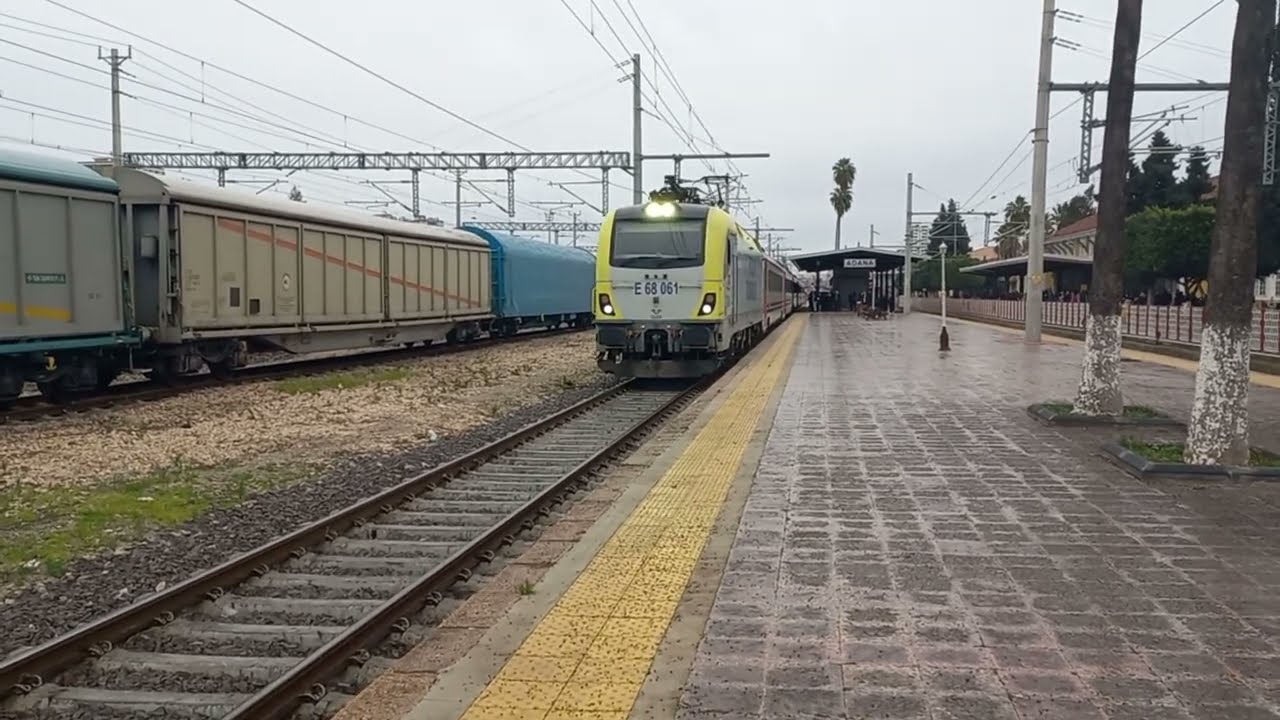 E68 061 Erciyes Ekspresi; Adana İstasyonundan Kalkış