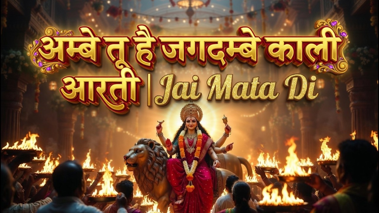 अम्बे तू है जगदम्बे काली | माँ दुर्गा की प्रसिद्ध आरती | Powerful Durga Aarti