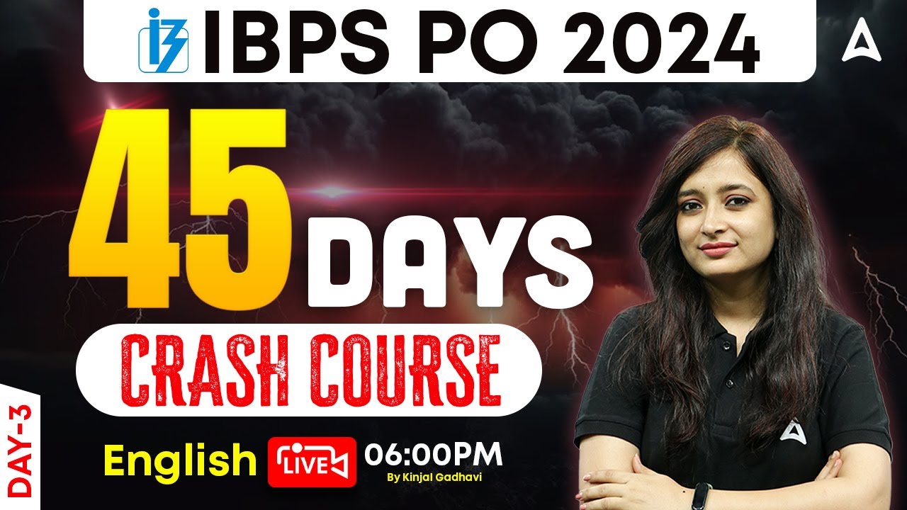 IBPS PO English 45 Days Crash Course Day 3 | IBPS PO English Preparation | By Kinjal Gadhavi