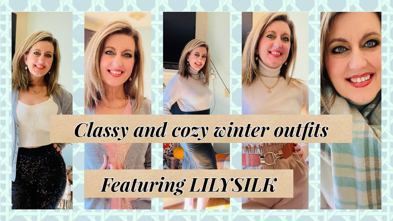 Classy cozy outfits featuring lilysilk! #lilysilk, #livespectacularly, #lilysilkblackfriday,