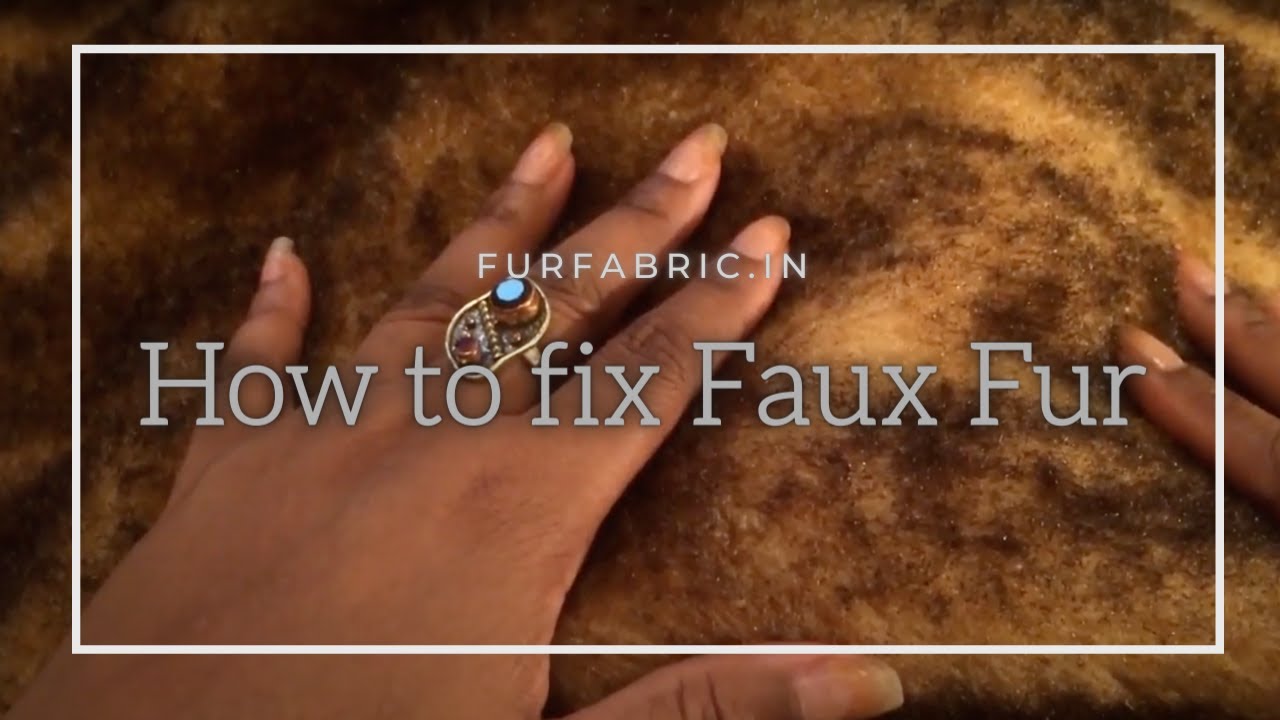 How to fix faux fur that you put in the dryer