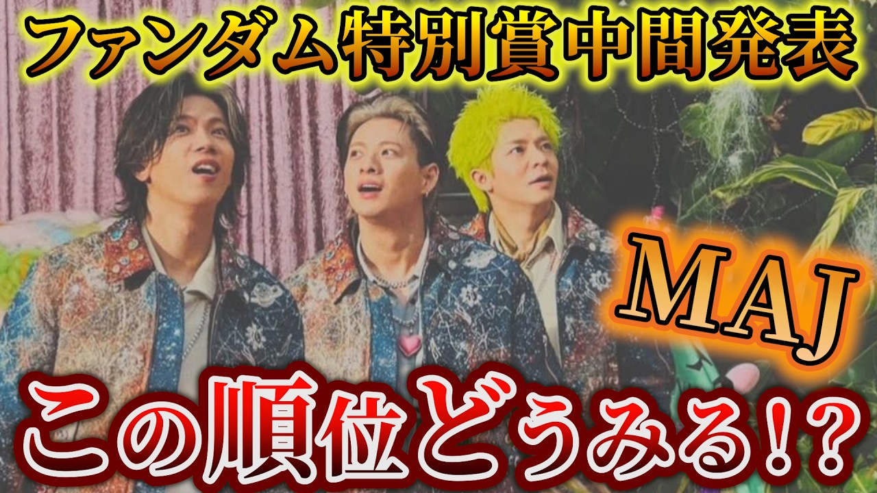 【激戦】MUSIC AWARDS JAPAN2026のファンダム特別賞の中間発表！Number_i の順位は！？【平野紫耀】【神宮寺勇太】【岸優太】