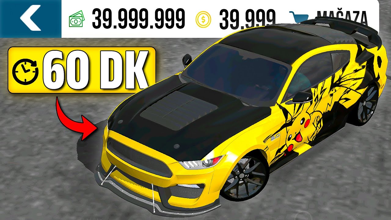 0'dan Başlayıp 60 DAKİKADA ZENGİN OLDUM !! Car Parking Multiplayer