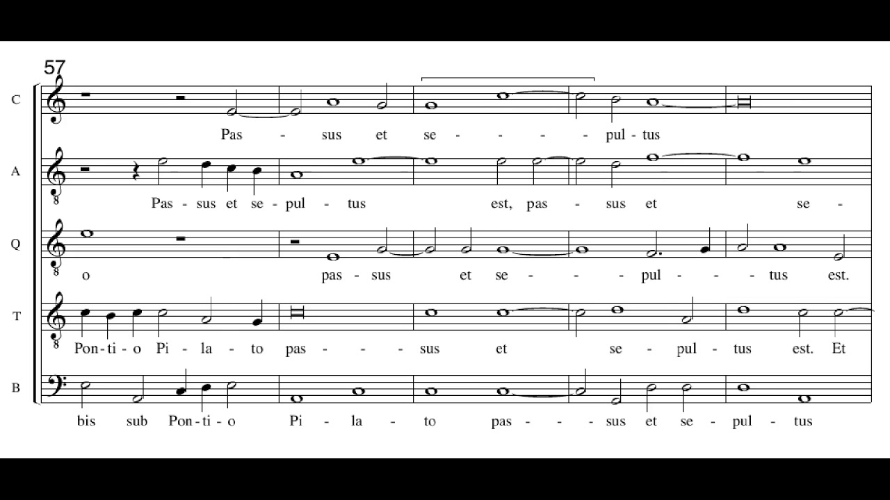 Jacquet de Mantua: Missa Anchor che col partire - Credo