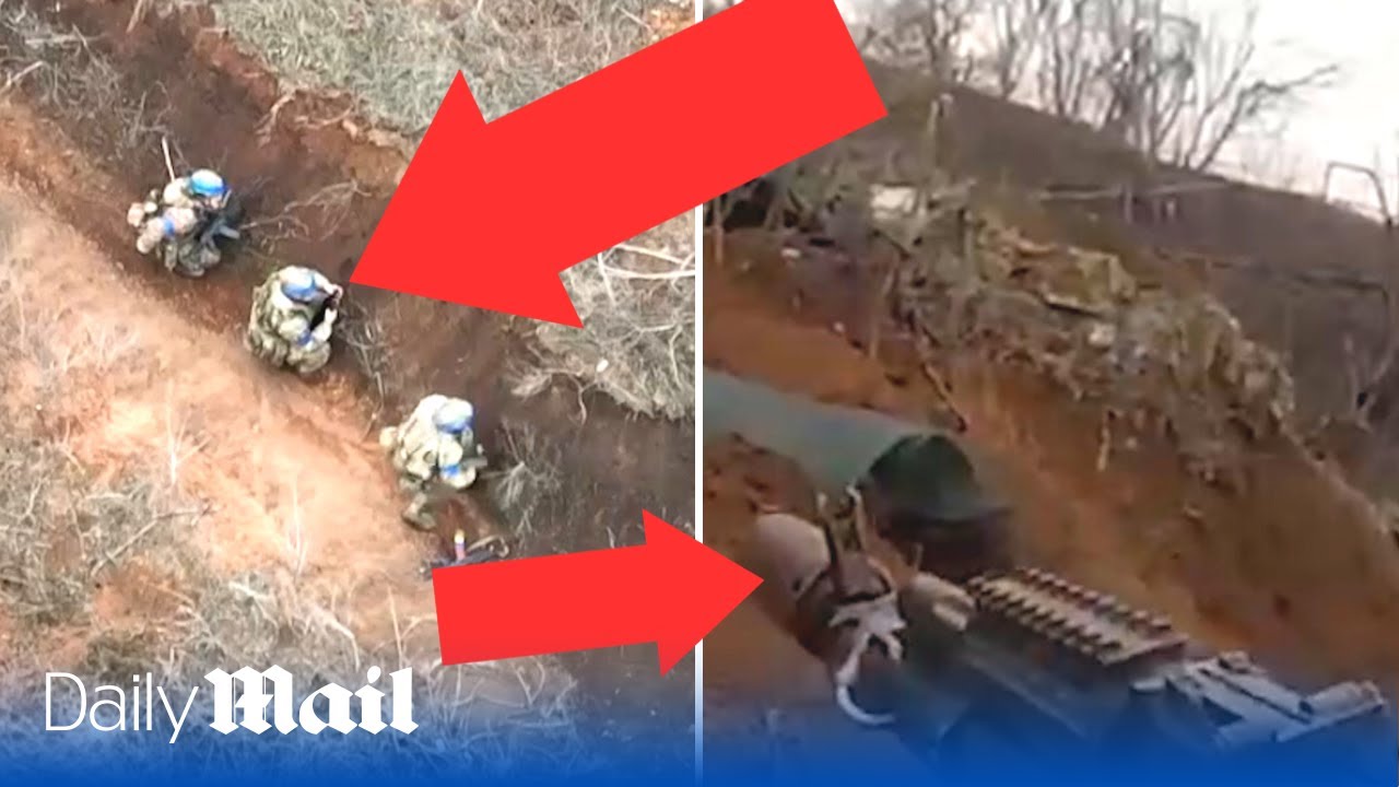 Five Ukrainian troops lead a successful trench attack against dozens of Russian soldiers