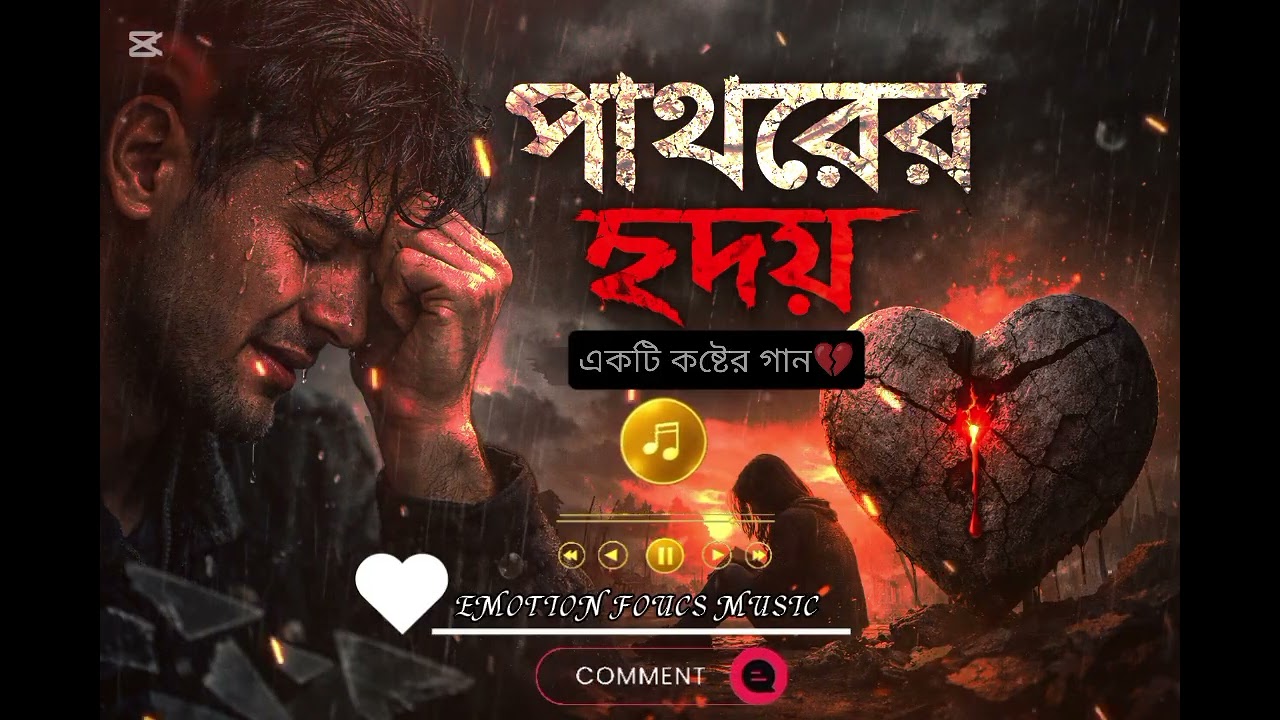 পাথরের হৃদয়।  Bangla sad song | broken song | emotional sad song 