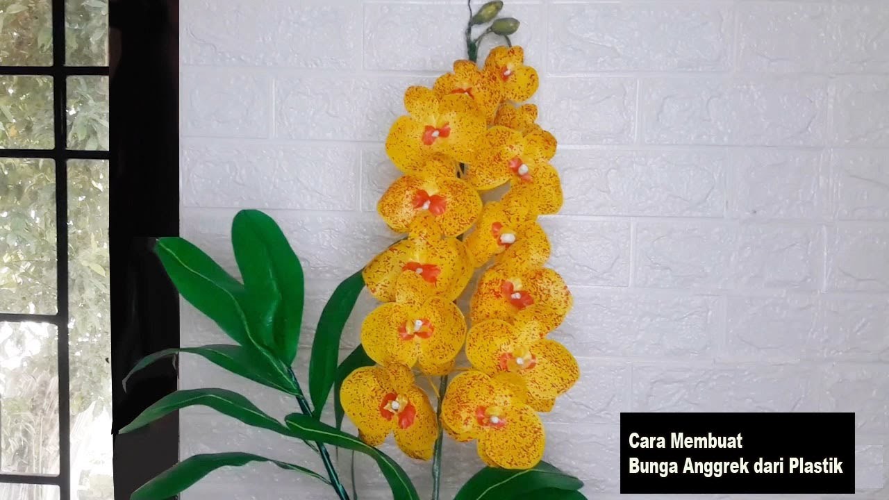 Membuat Bunga Anggrek Dari Plastik Kresek - Making Orchid Flowers From Crackle Plastic