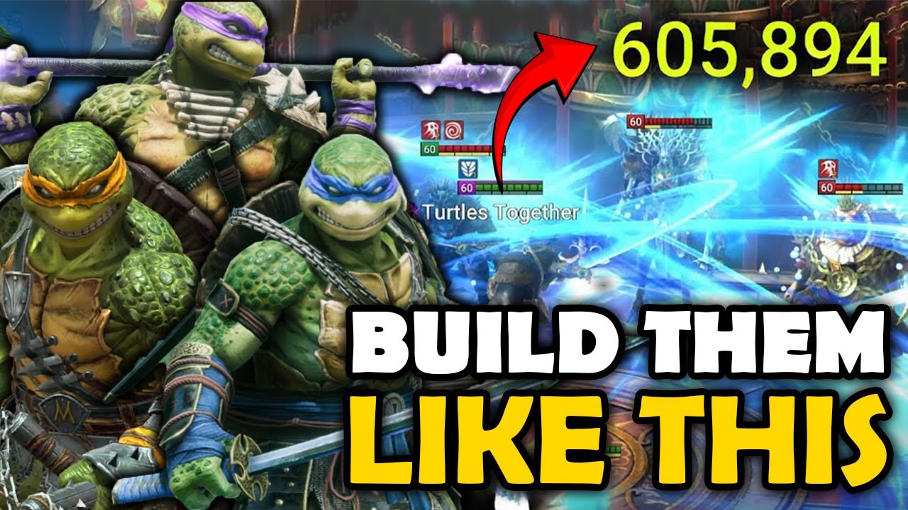 How to Build the Ninja Turtles for Hard Dungeons and Win Every Arena Fight [ Raid Shadow Legends ]