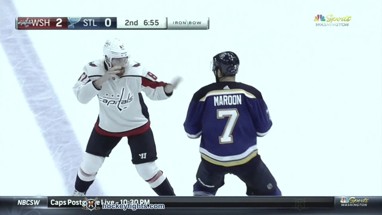 Liam O'Brien vs Patrick Maroon Sep 25, 2018