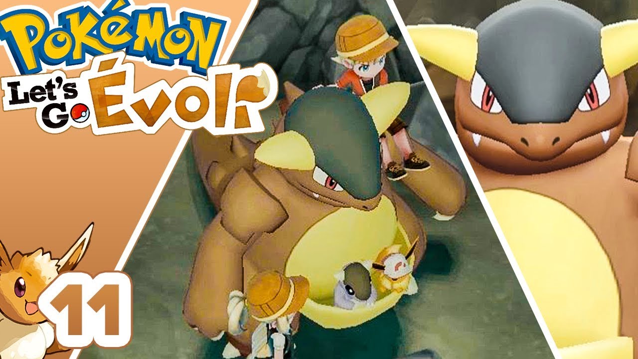 LA GROTTE, A DOS DE KANGOUREX😂 - POKEMON LET'S GO EVOLI ~11~ COOP