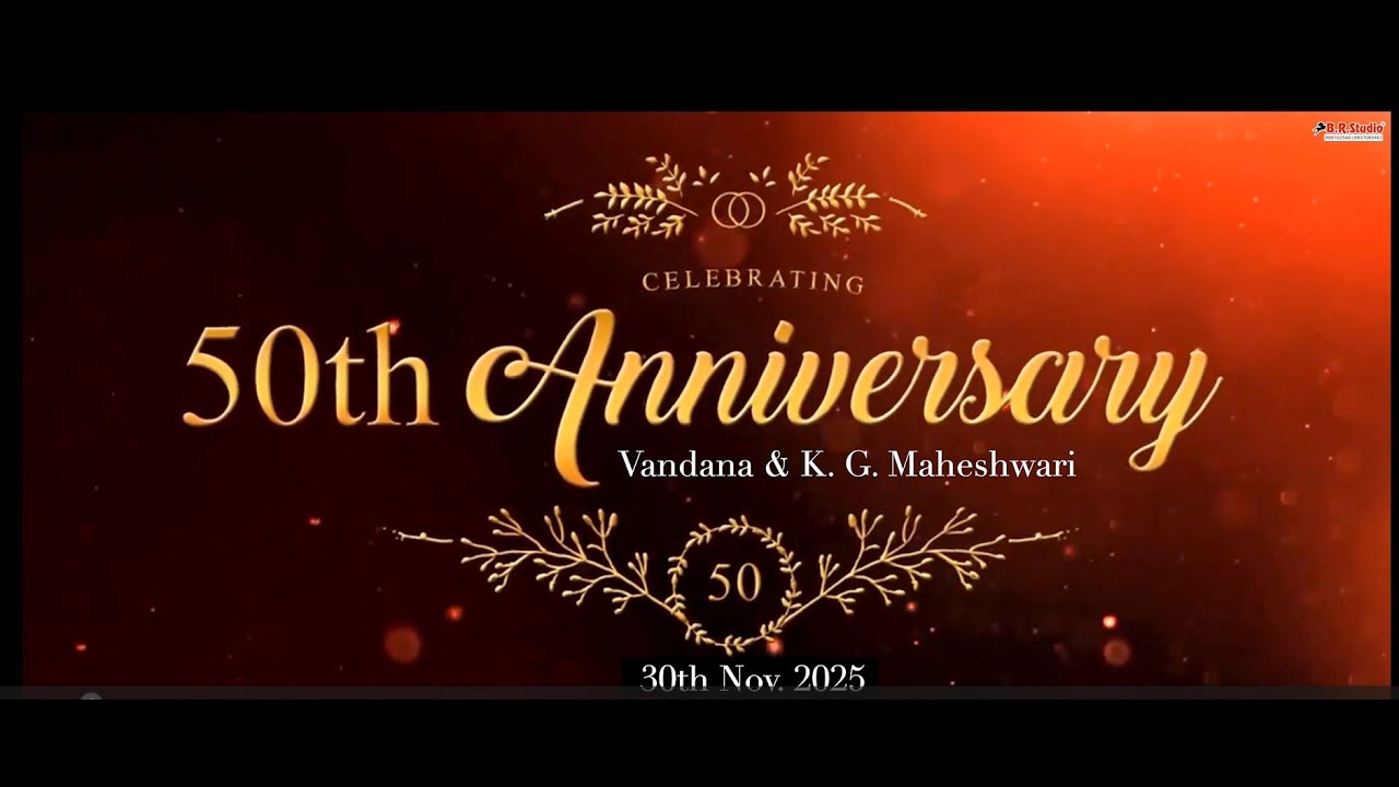 Golden jubilee Teaser | wedding anniversary | #2025  Br Studio Sadar Dal Mandi Meerut cantt, Meerut