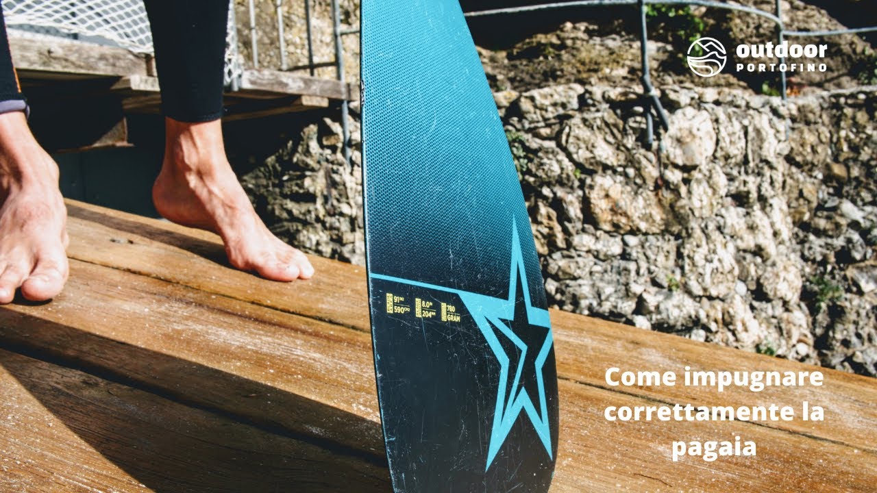 Tecnica su come impugnare la pagaia - stand up paddle board e kayak-
