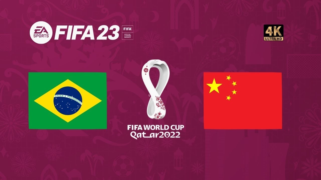 Brasil x China | FIFA 23 Gameplay Copa do Mundo Qatar 2022 | Final [4K 60FPS]