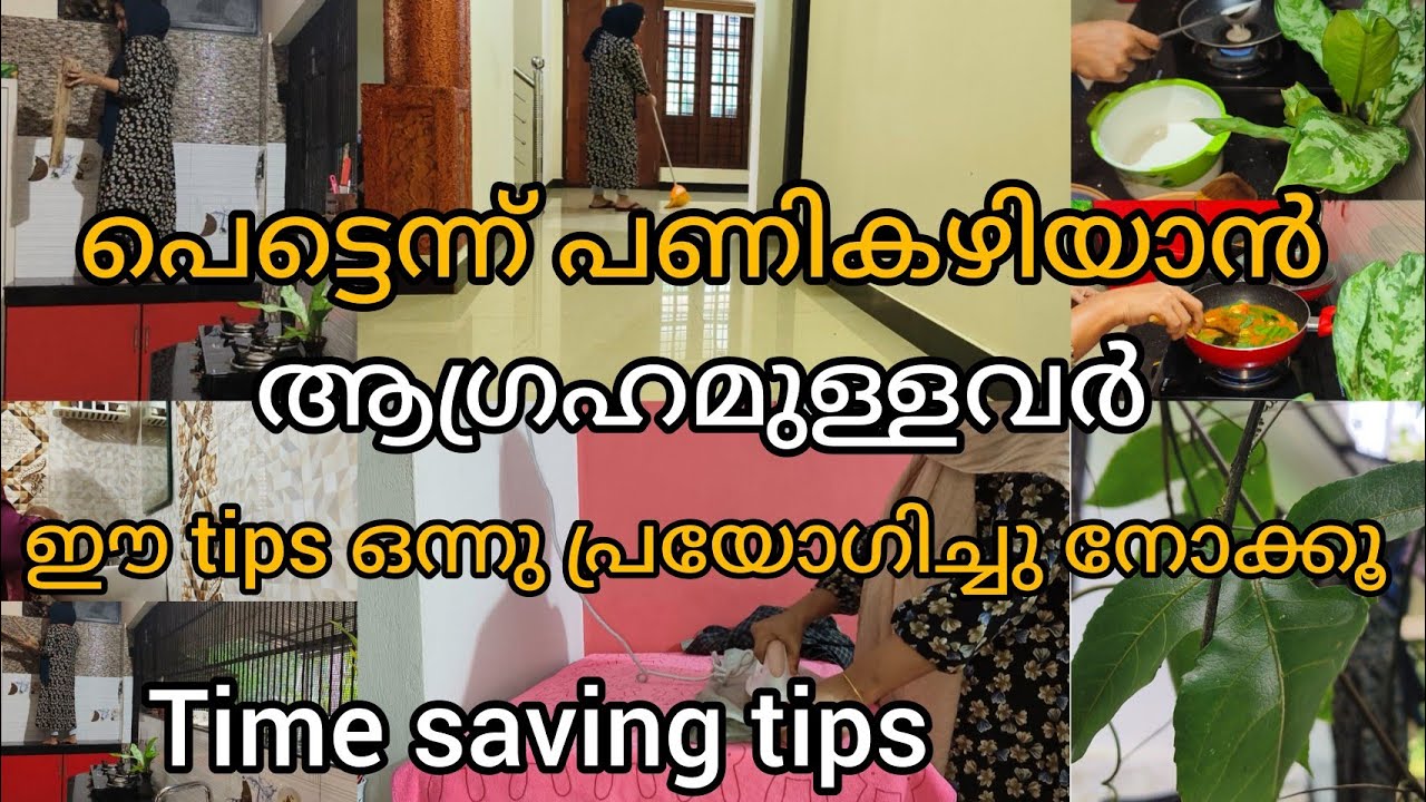 ജോലിക്ക് പോകുന്നവർക്കും വീട്ടമ്മമാർക്കും പണികൾ വേഗത്തിൽ തീർക്കാനുള്ള useful tips 👌#5am  to 8 am