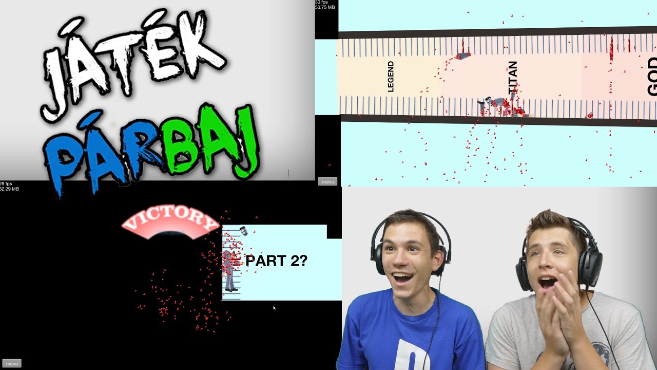 ÁÁÁÁÁÁ, NEM LÉTEZIK EKKORA MAKKER!!! | Happy Wheels | JátékPÁRBAJ #10