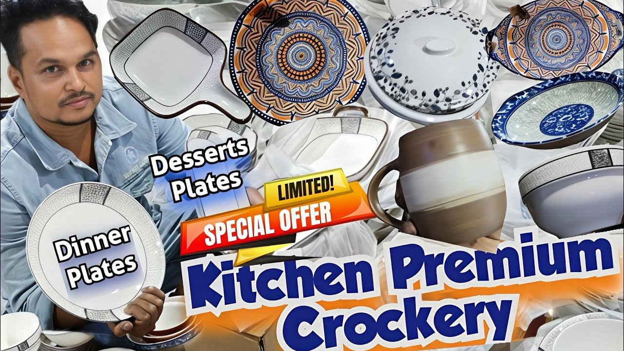 Imported Crockery Single Piece Sale | Premium Quality Dinner Set in Mumbai | Household Items Sale