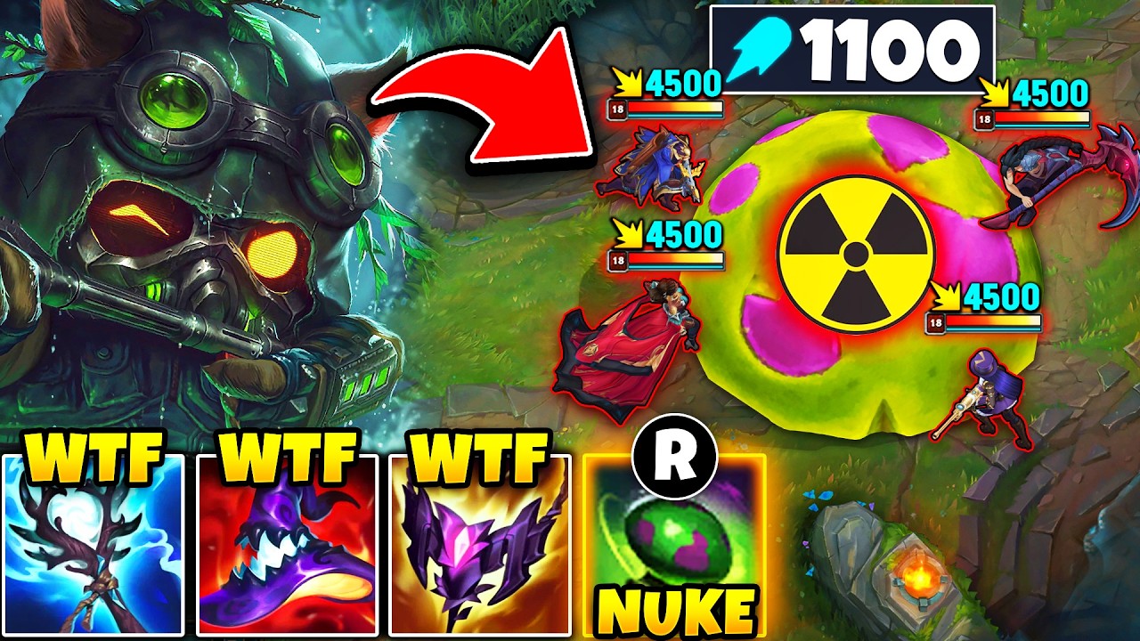 I CREATED THE FINAL BOSS OF ALL TEEMO SHROOMS... (1100 AP LAND MINES)