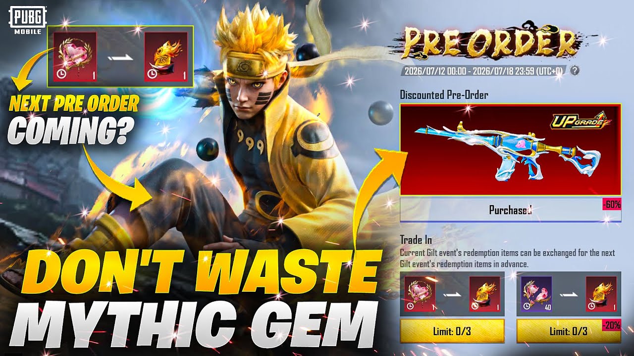 Don&rsquo;t Waste Mythic Gem | Next Pre Order Event  | M416  Firearms Animation | PUBGM 