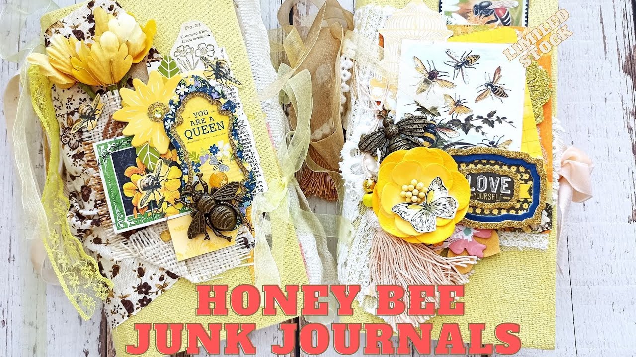 🐝🍯 [IN STOCK 2023] More Sunny - Honey bee junk journals for sale Available online Flip through
