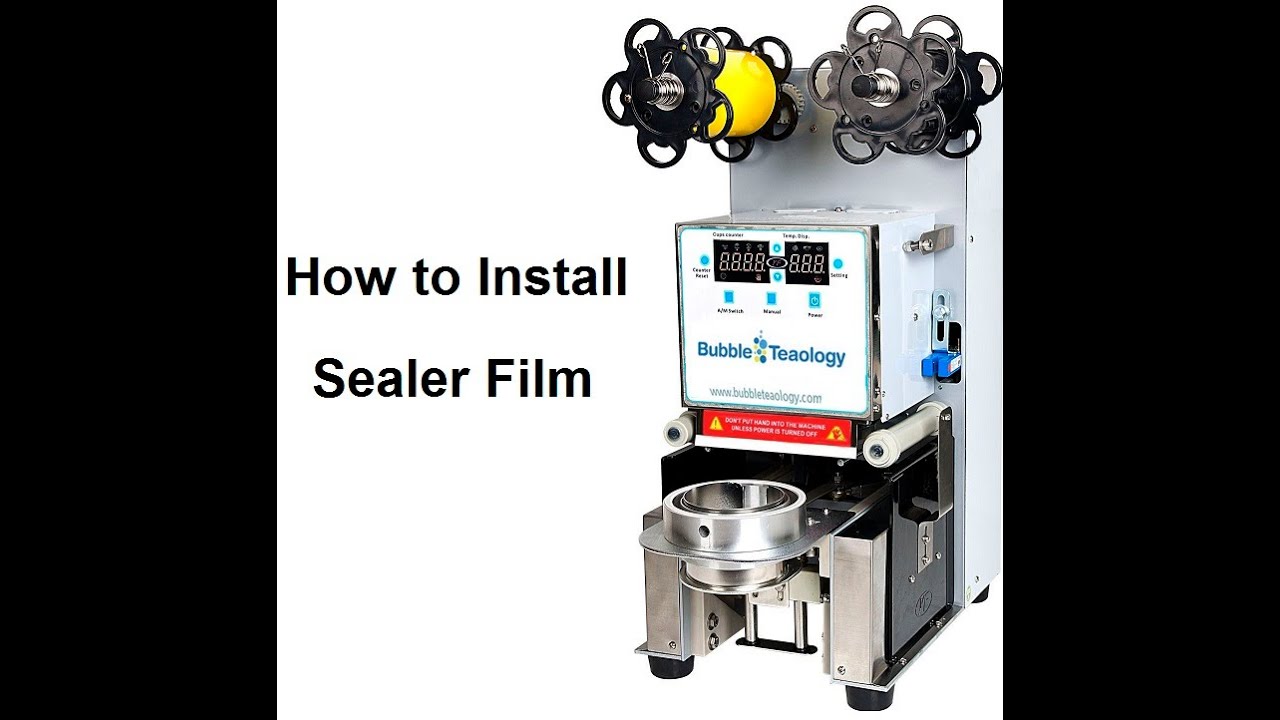 How to Set Up Your Sealing Machine - How to Install Bubble Tea Sealer Film Boba Drink Plastic Cup
