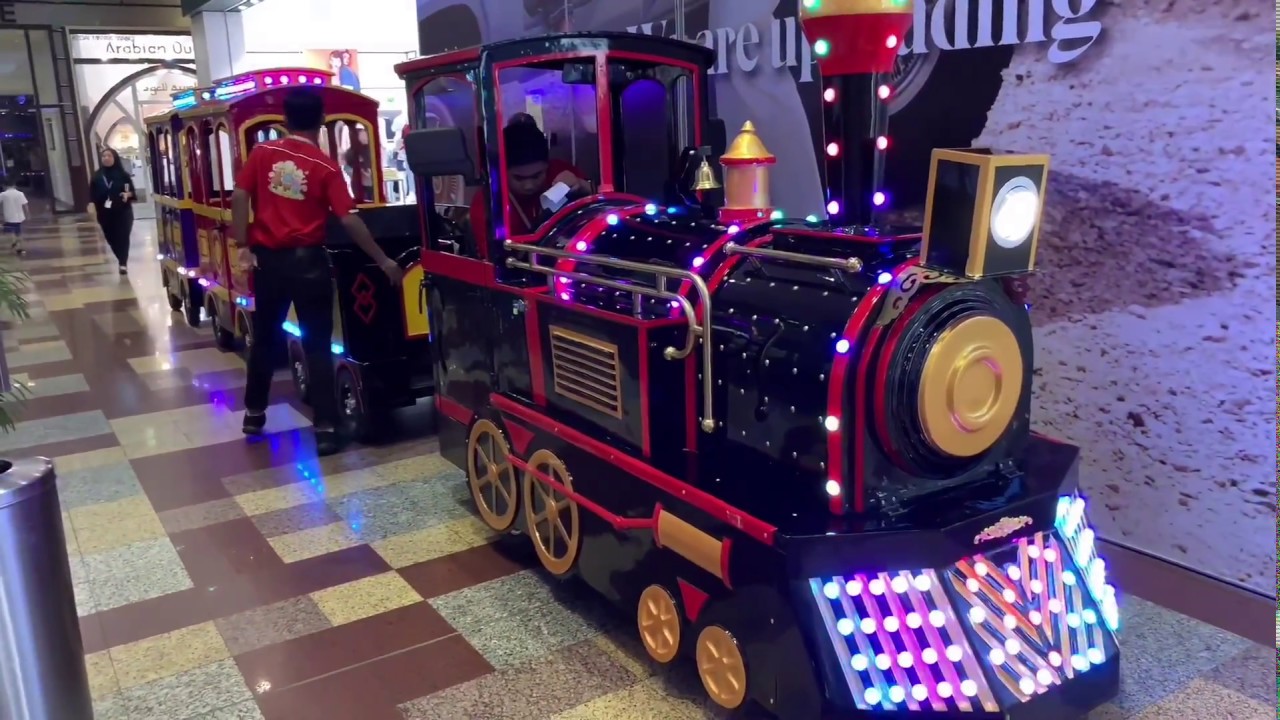 toy train at inside of Berjaya Times Square shopping mall (Malaysia)