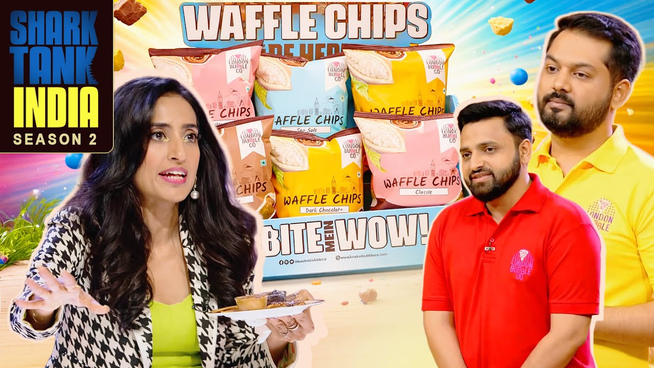 Waffles का chocolaty taste Sharks के मुँह में घुल गया | Shark Tank India S2 | Food Pitches