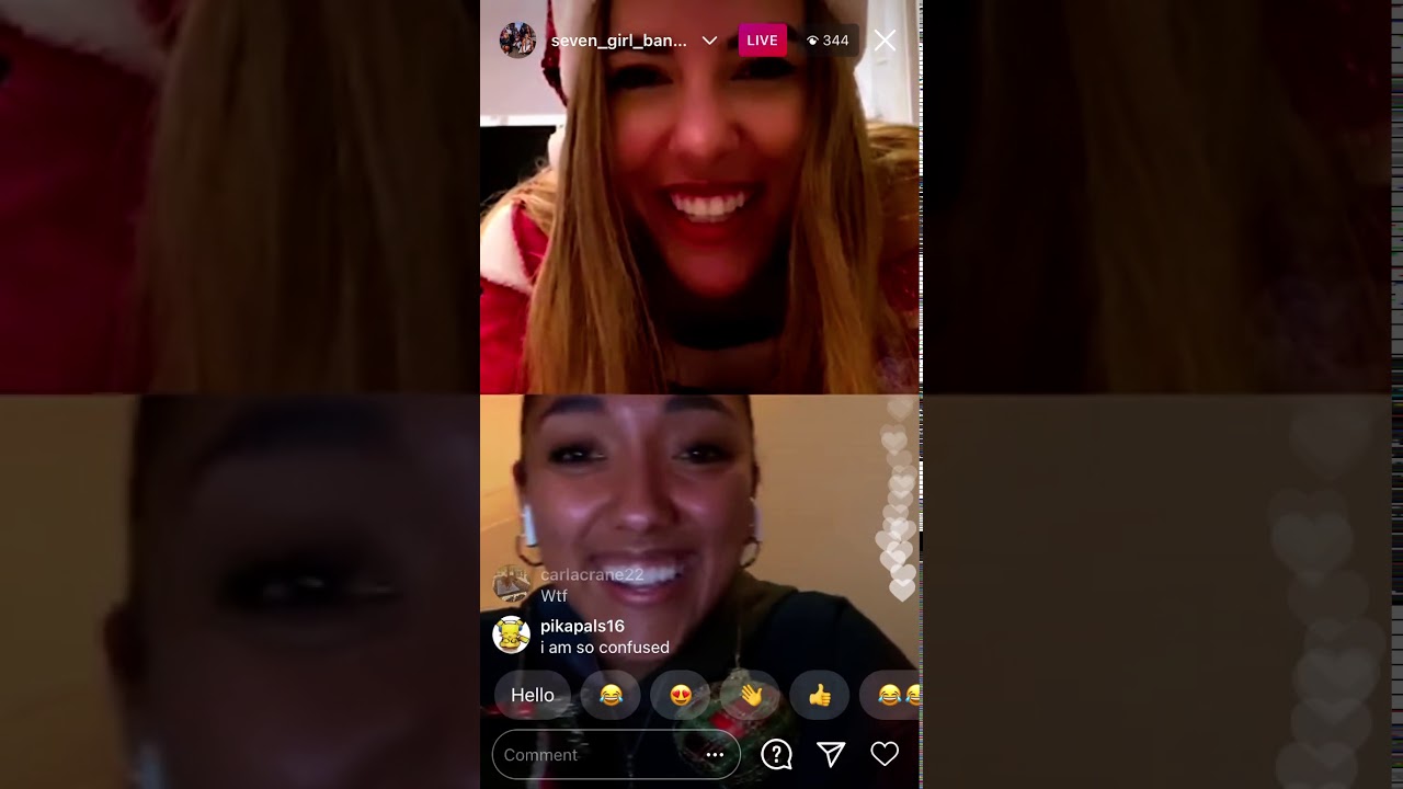 Aimie Atkinson and Grace Mouat Christmas Instagram Live