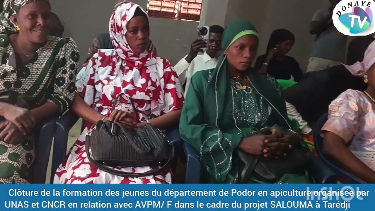Formation des Jeunes du département de podor en apiculture organisée à Tarédji(Commune de Guédé V). 