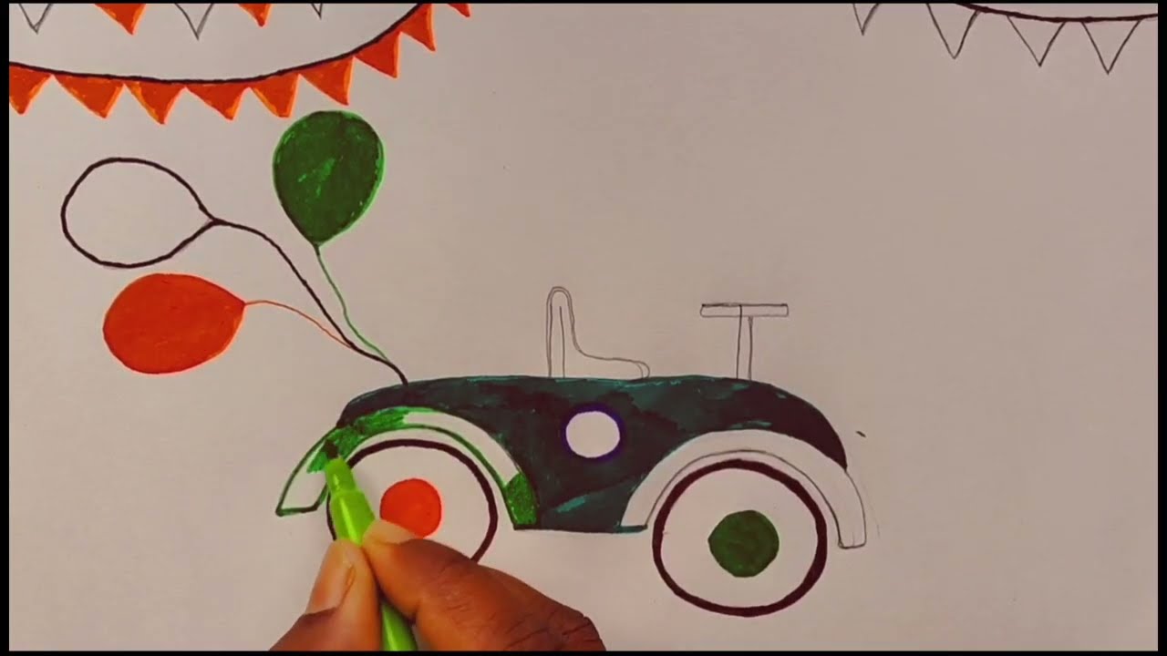 🎨Happy Independence Day Drawing | 15 August Special Easy Poster Making | Aayang drawing 