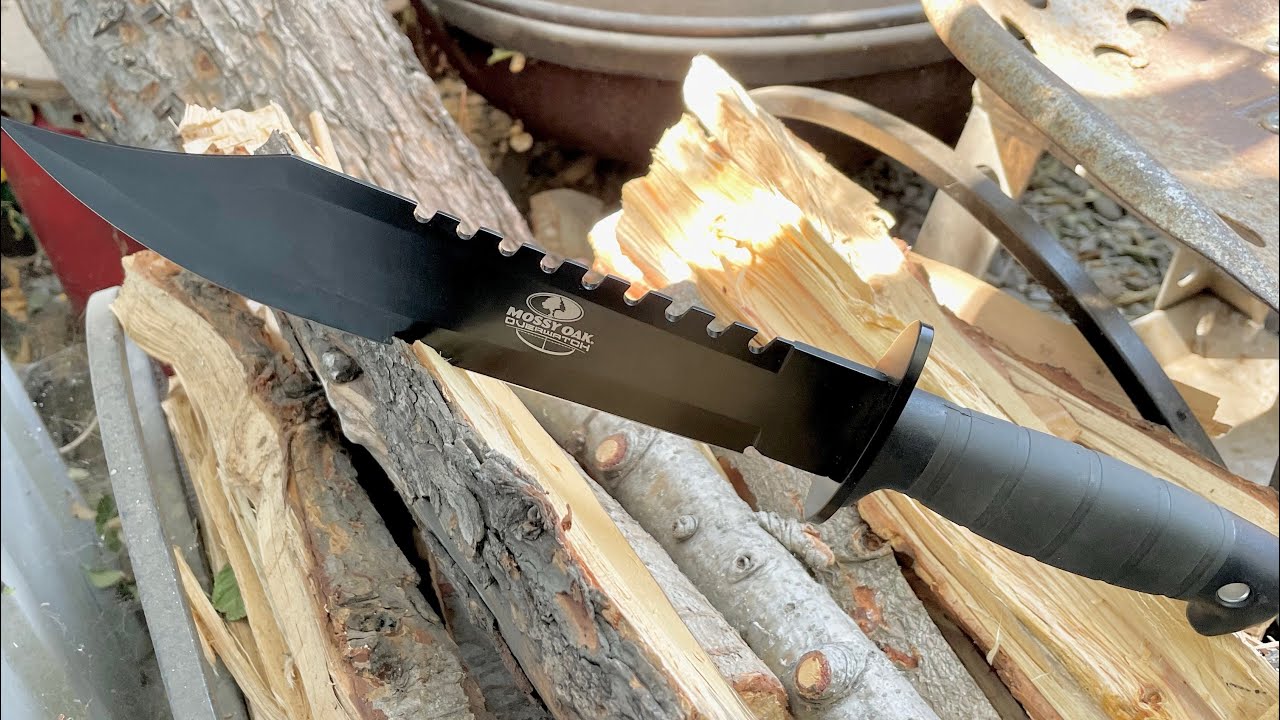 Mossy Oak 10” Survival Hunting Knife with Sheath